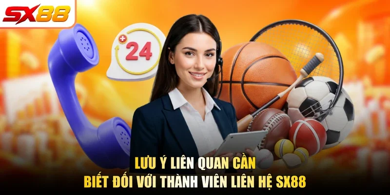 Lưu ý liên quan cần biết đối với thành viên liên hệ SX88